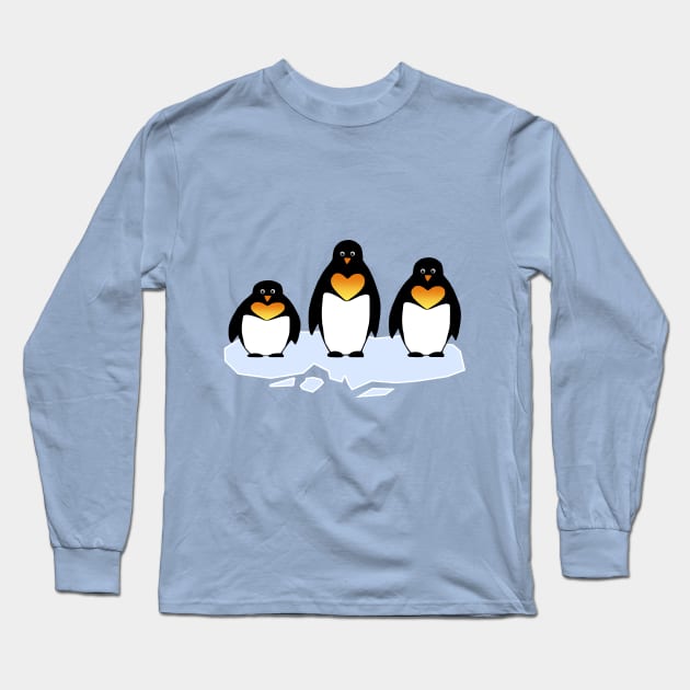 Penguins Long Sleeve T-Shirt by Olooriel